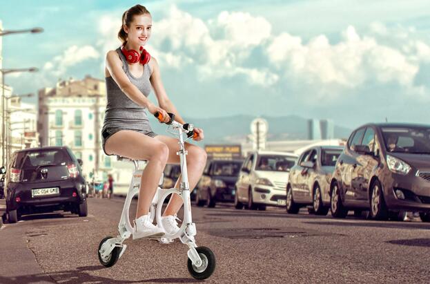 A new airwheel product is on the way—E3 battery operated bicycle.